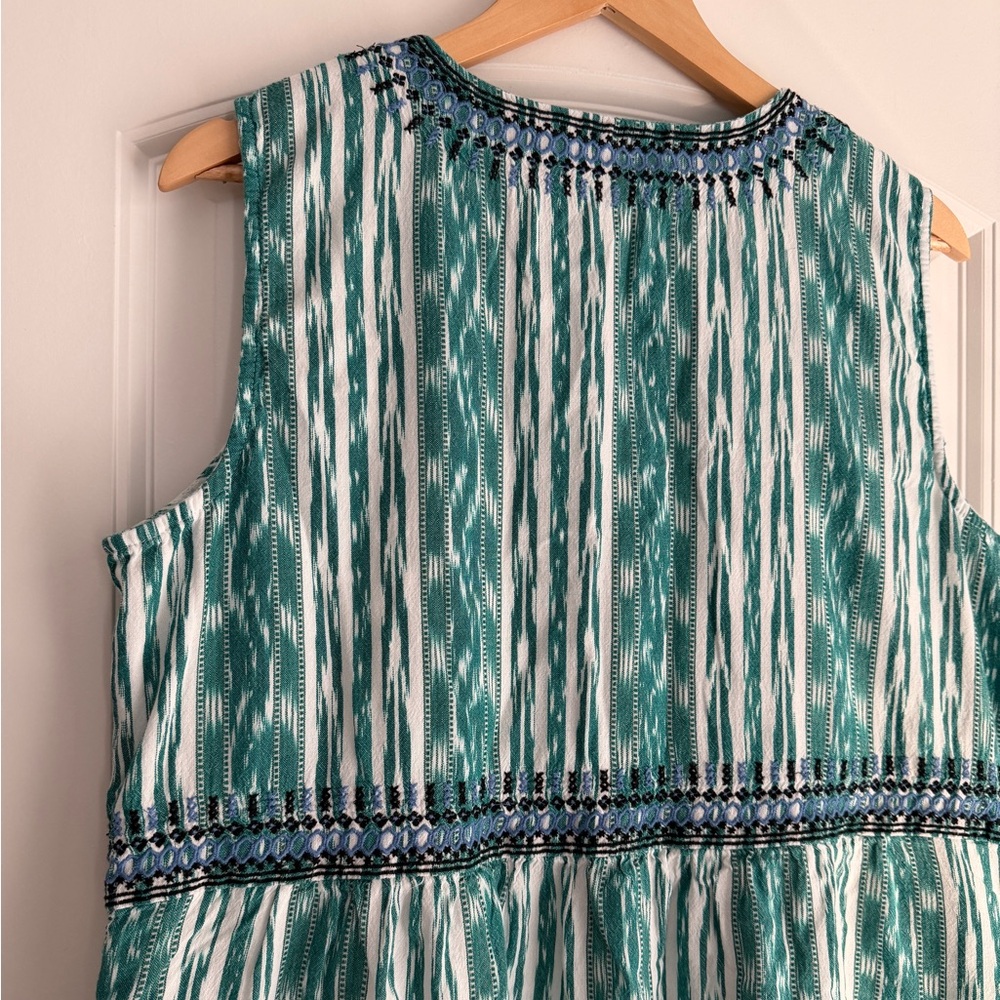 J. Jill Green and White Patterned Dress - Picture 4 of 5
